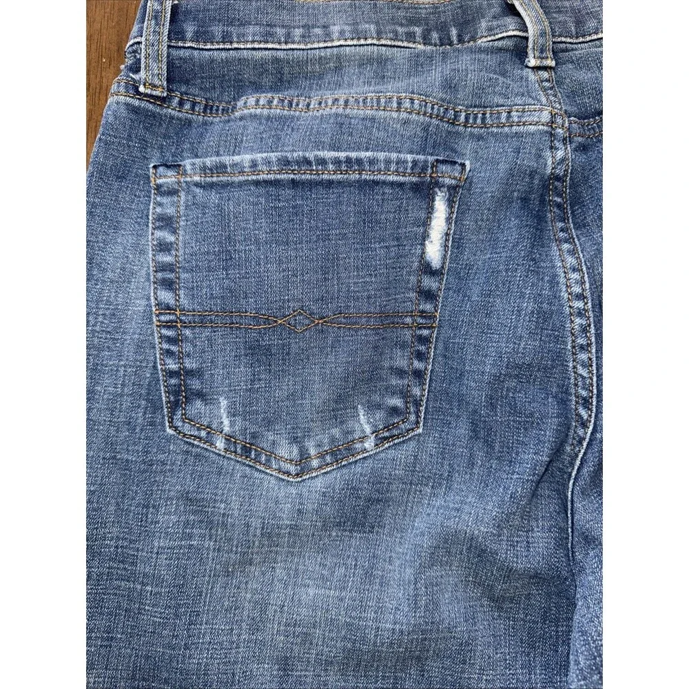 Lucky Brand 181 Relaxed Straight Blue Stretch Denim Jeans Mens W34 L30 Classic